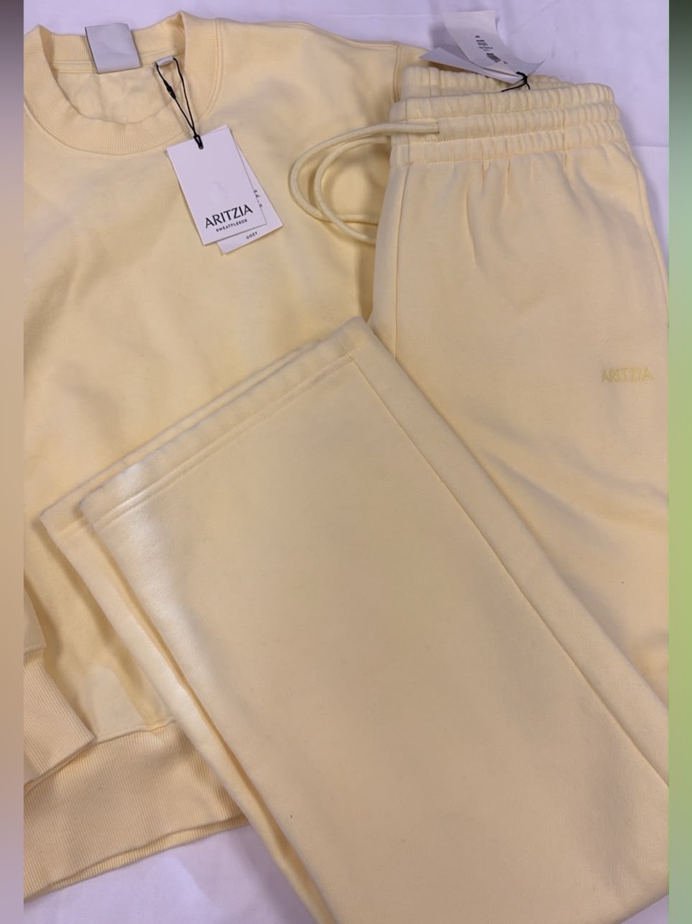 NWT aritzia sweatfleece set